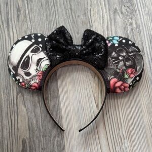 Floral Star Wars Sequin Bow Minnie Ears Headband